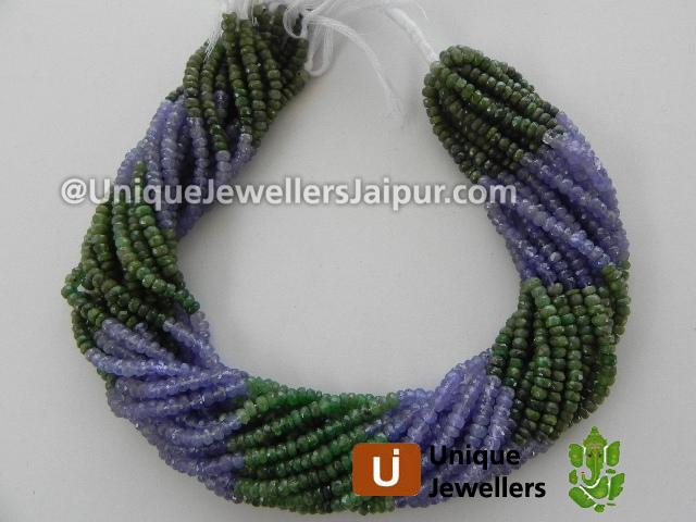 Multi Stone Faceted Roundelle Beads